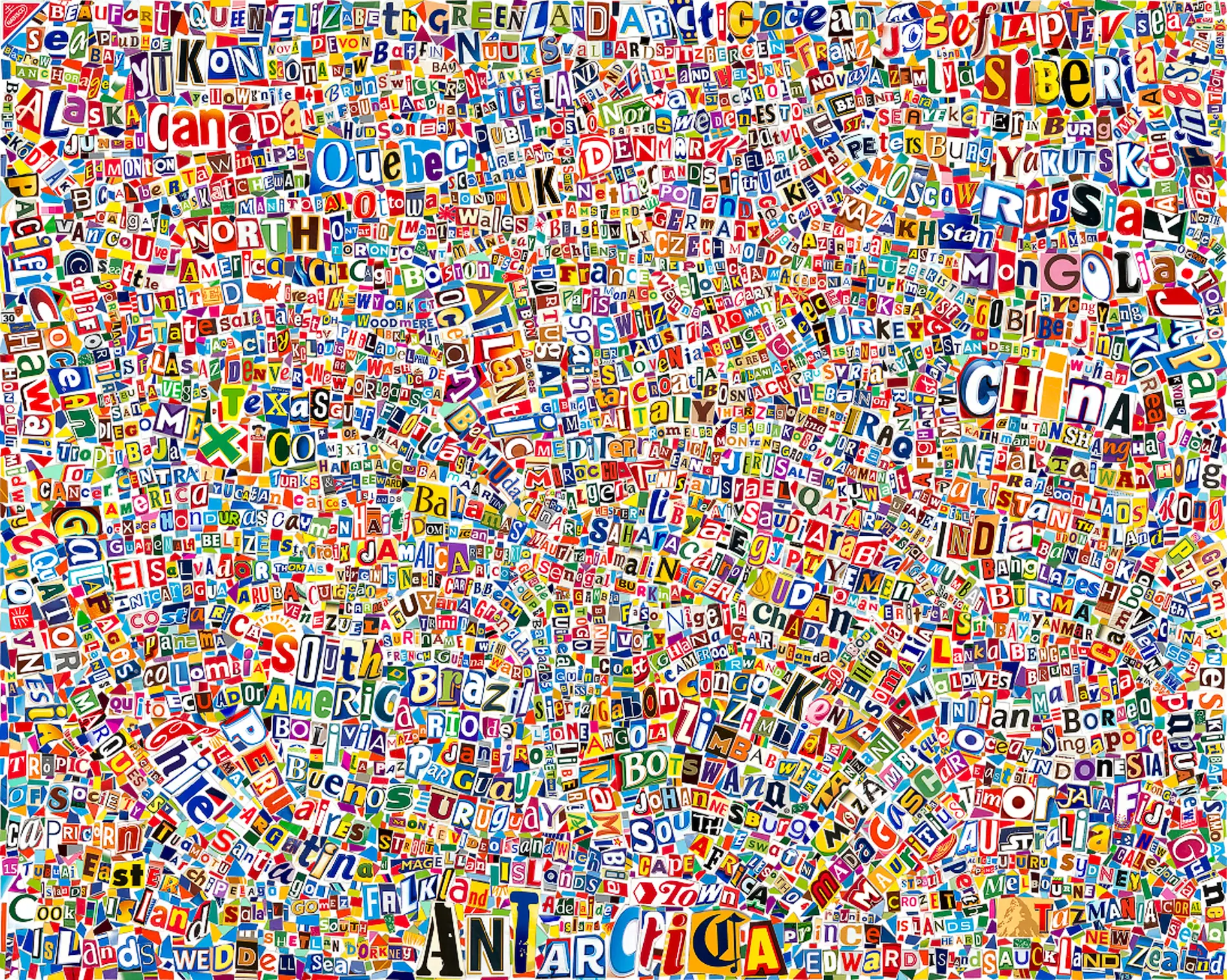 MA Artwork: Map of the World